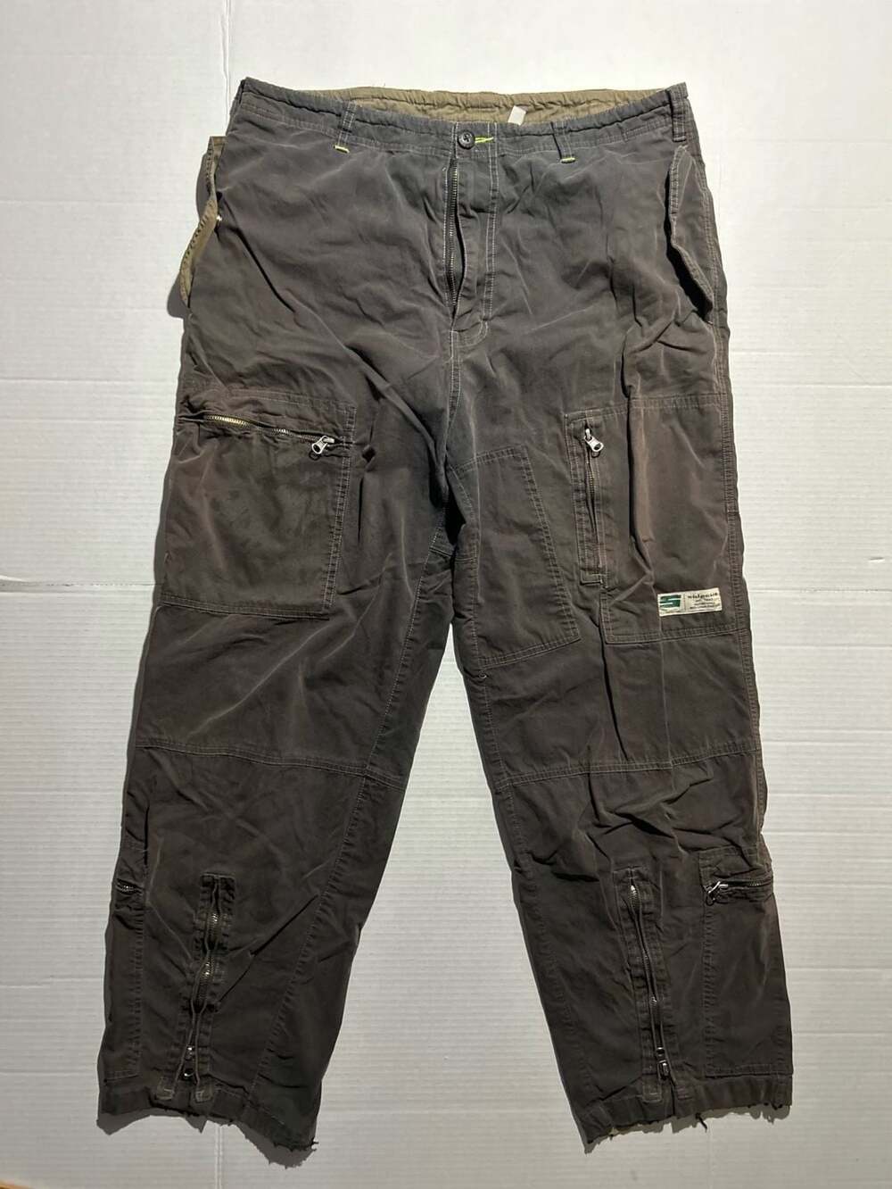 VTG 90s Y2K Sideout Gorpcore Military Style Cargo Pants with Zippered Hem